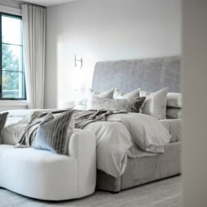 Aurora queen bed with storage and bench