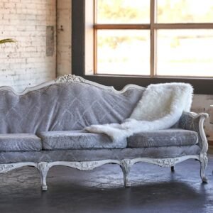 Marlow two seater loveseat with throw blanket