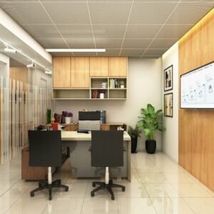 Meridian workstation tables in a modern office