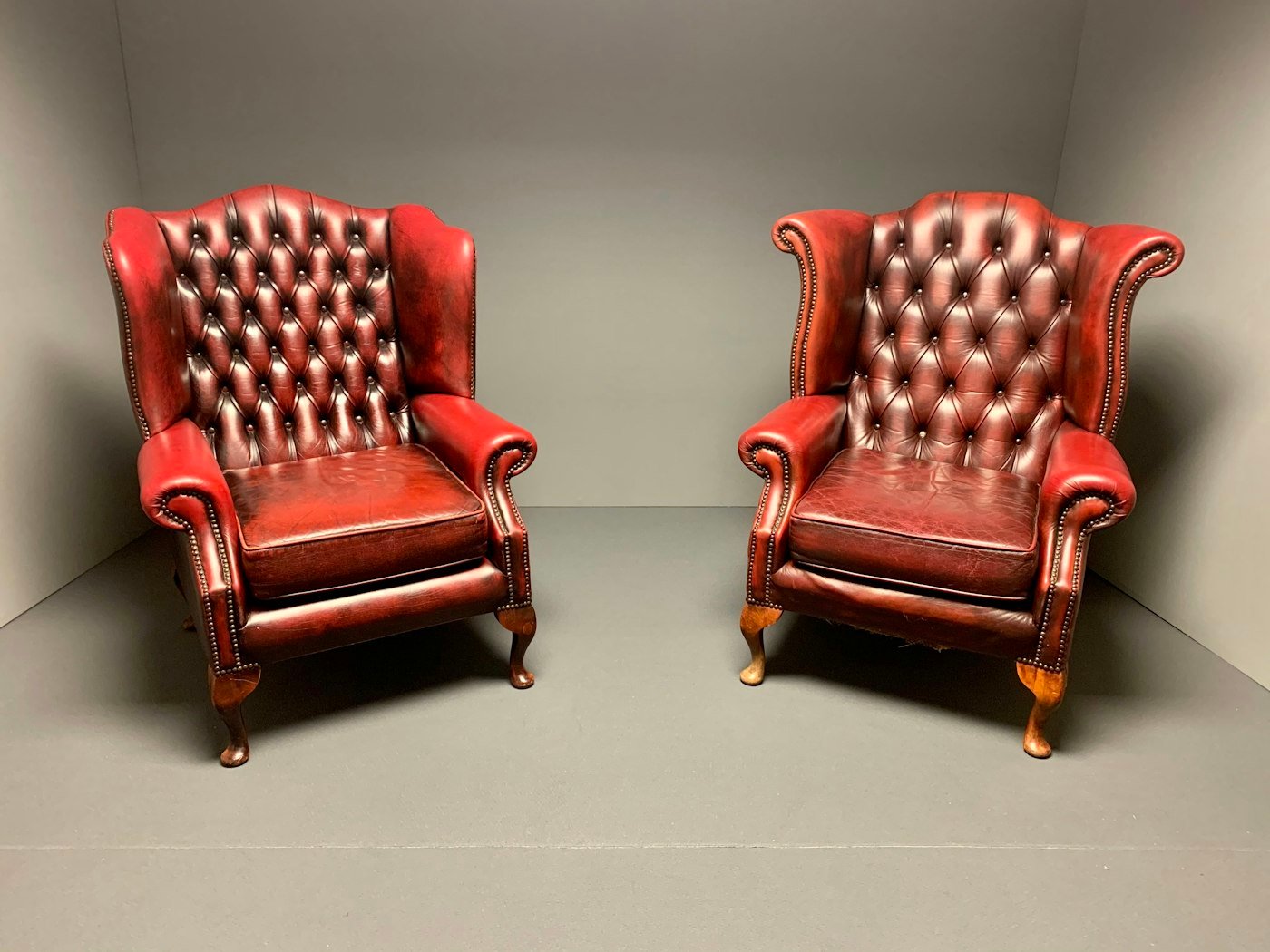 Oxford chesterfield leather armchair